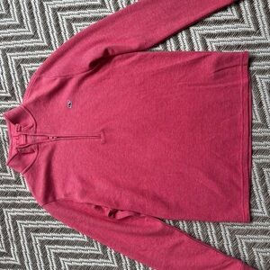 Vineyard Vines Pink Zip Up Sweater